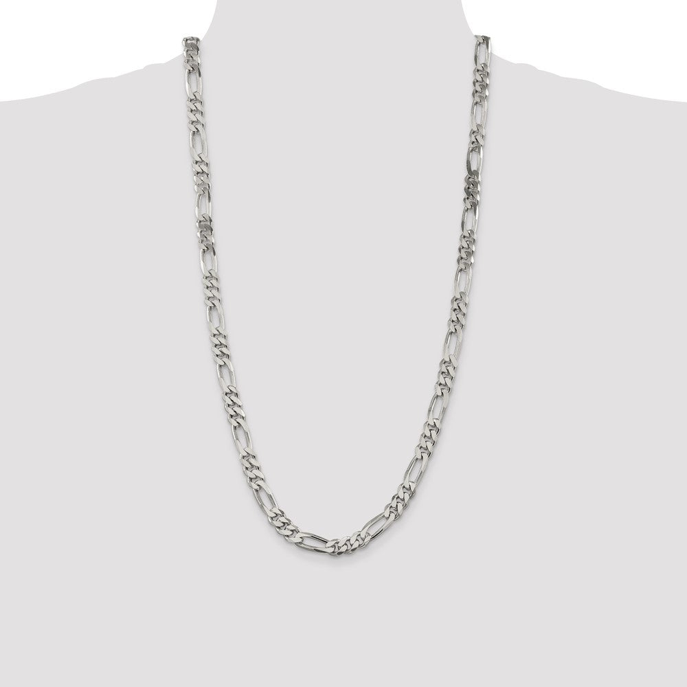 Buy Stylish 8mm Sterling Silver Figaro Chain - Affordable Luxury Jewelry