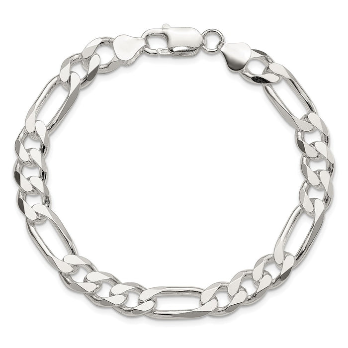 Order Stylish 8mm Sterling Silver Figaro Chain - Affordable Luxury Jewelry-3