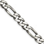 Buy Stylish Antiqued Sterling Silver 7.75mm Figaro Chain - Affordable Luxury!-6