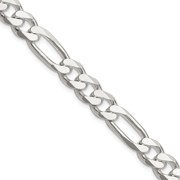 8mm Sterling Silver Figaro Chain - Style GR1-1032881