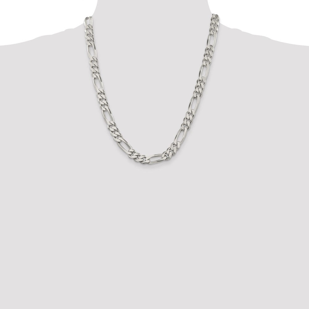 Buy 9mm Sterling Silver Figaro Chain - Stylish & Affordable Jewelry Accessory