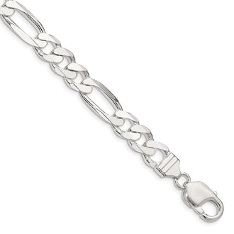 Buy Stylish 9mm Sterling Silver Figaro Chain - Luxury Look at Affordable Price!