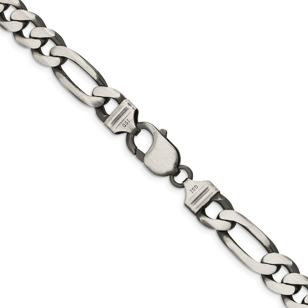 Buy Exclusive Antiqued Sterling Silver 9mm Figaro Chain - Stylish Value!