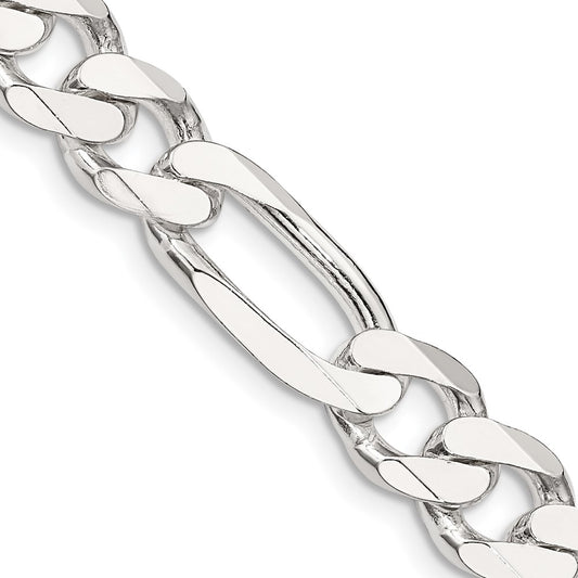 Buy Stylish 9mm Sterling Silver Figaro Chain - High-Quality Value!