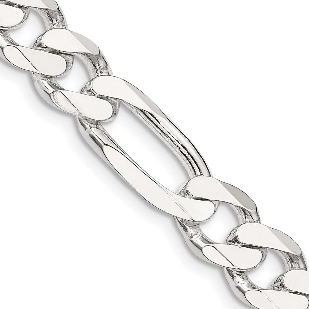 Buy Stylish 9mm Sterling Silver Figaro Chain | Affordable Luxury Jewelry