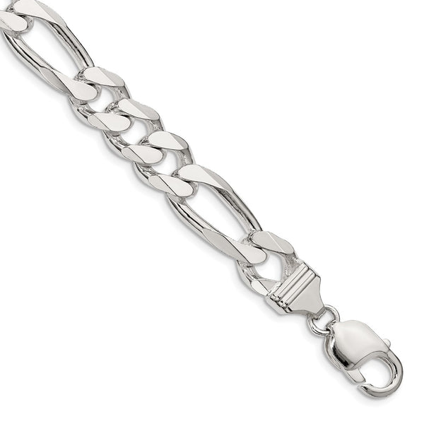 10.75mm Sterling Silver Figaro Chain - Style GR1-1030365