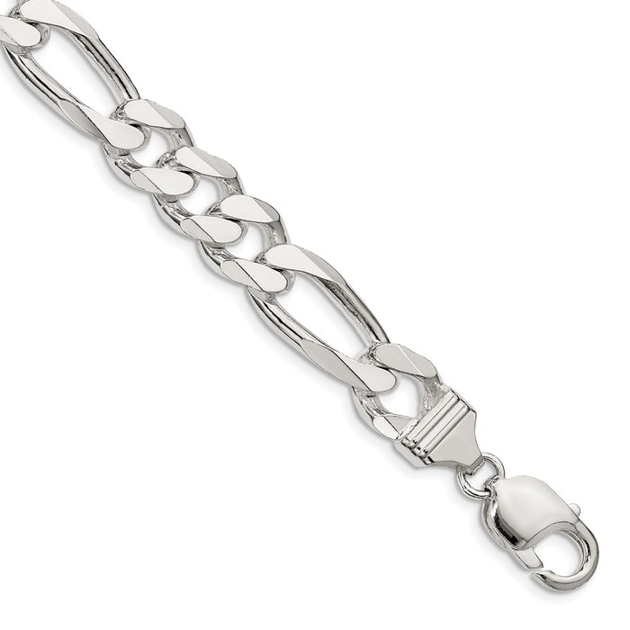 Buy Stylish 10.75mm Sterling Silver Figaro Chain - Luxury Quality & Value-1