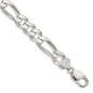 Buy 10.75mm Sterling Silver Figaro Chain - Stylish & Affordable Jewelry!-2