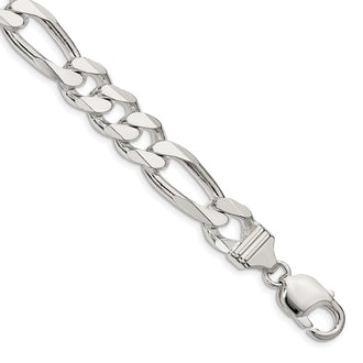 Buy Exclusive 10.75mm Sterling Silver Figaro Chain - Affordable Luxury Jewelry