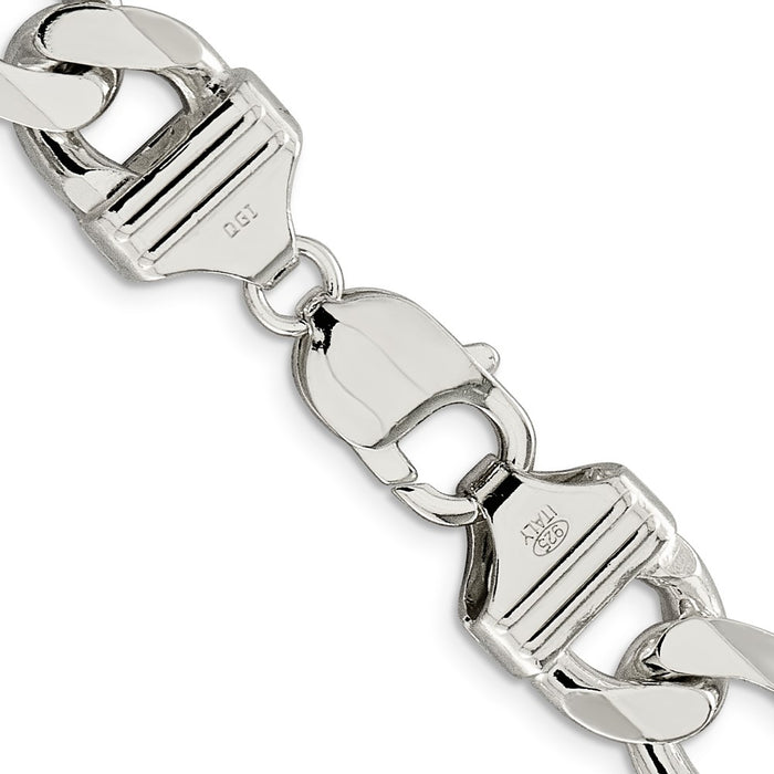 Buy 13.5mm Sterling Silver Figaro Chain | Stylish & Affordable Jewelry-3