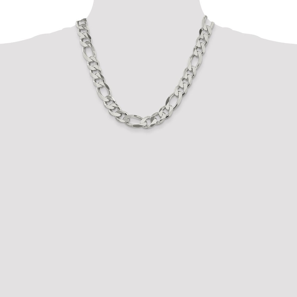 Exclusive 13.5mm Sterling Silver Figaro Chain - Stylish & Affordable Design