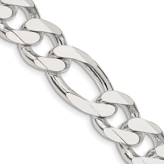 Buy Stylish 13.5mm Sterling Silver Figaro Chain - Luxury at an Affordable Price