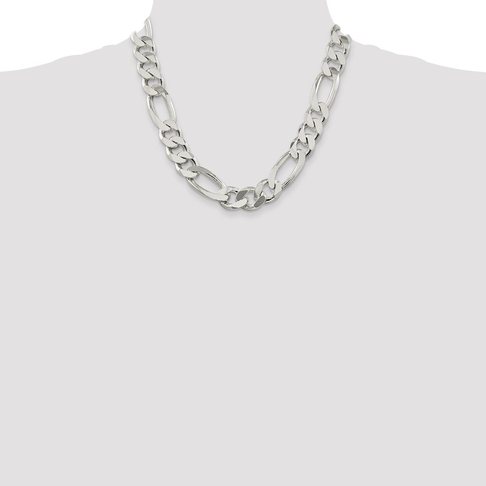 Buy 15mm Sterling Silver Figaro Chain - Stylish & Affordable Jewelry Piece
