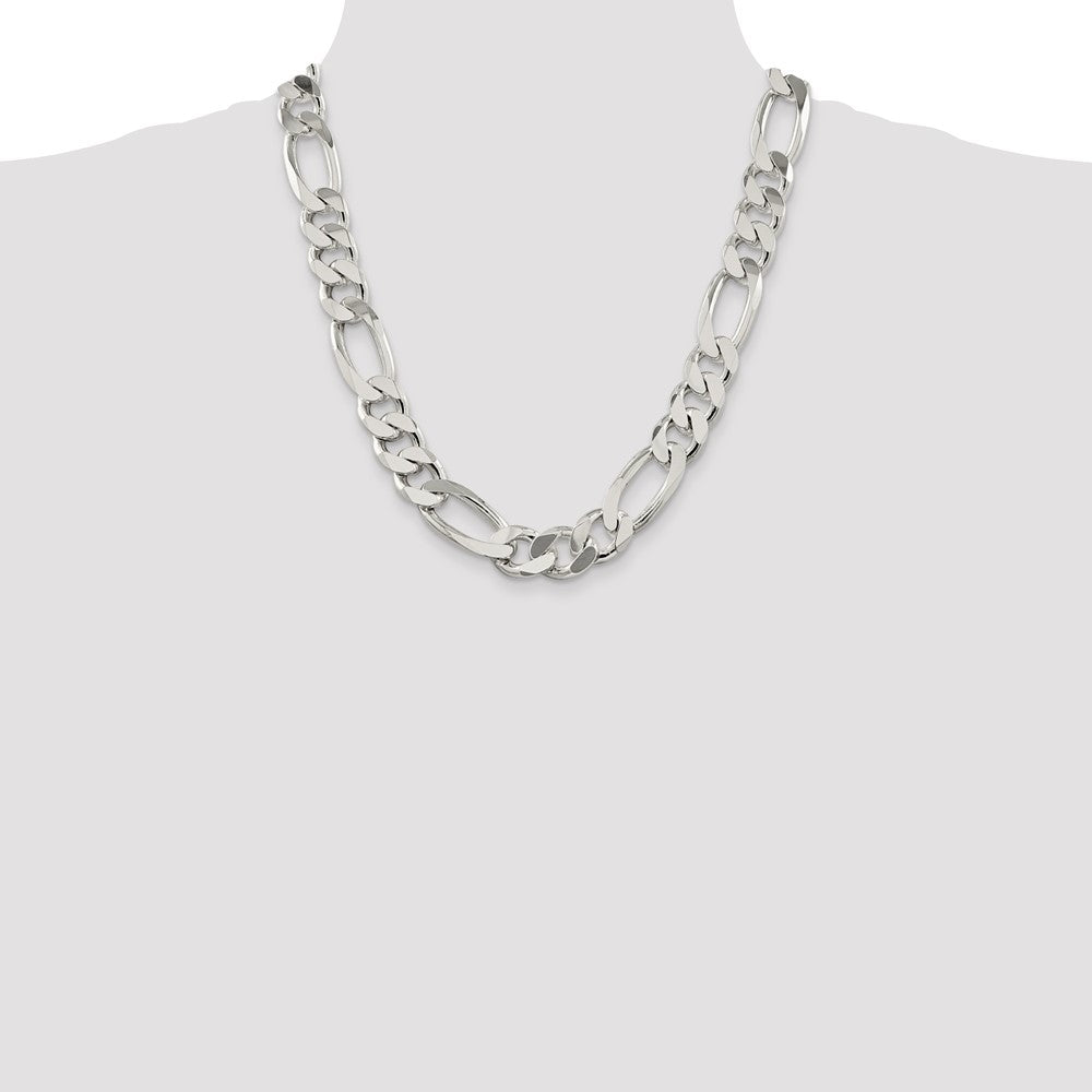 Buy Stylish 15mm Sterling Silver Figaro Chain - Affordable Luxury Jewelry