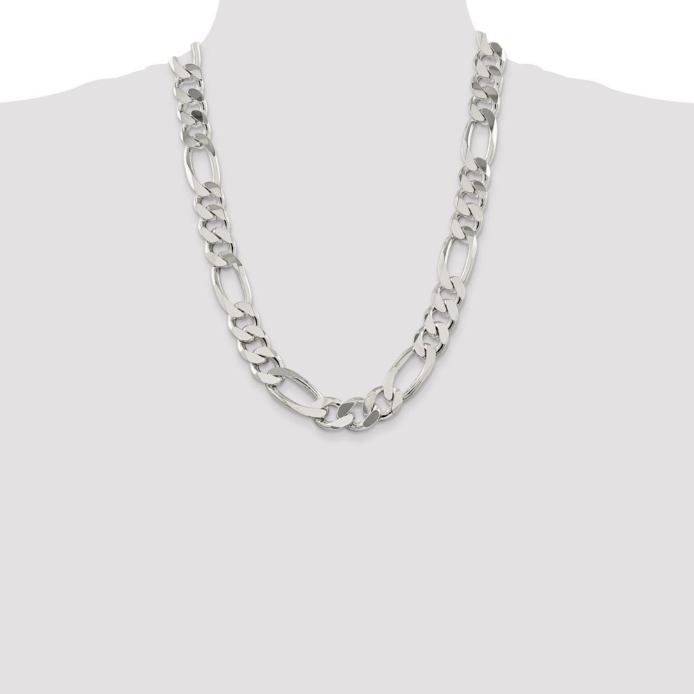 Buy 15mm Sterling Silver Figaro Chain - Stylish, High-Quality Jewelry Value