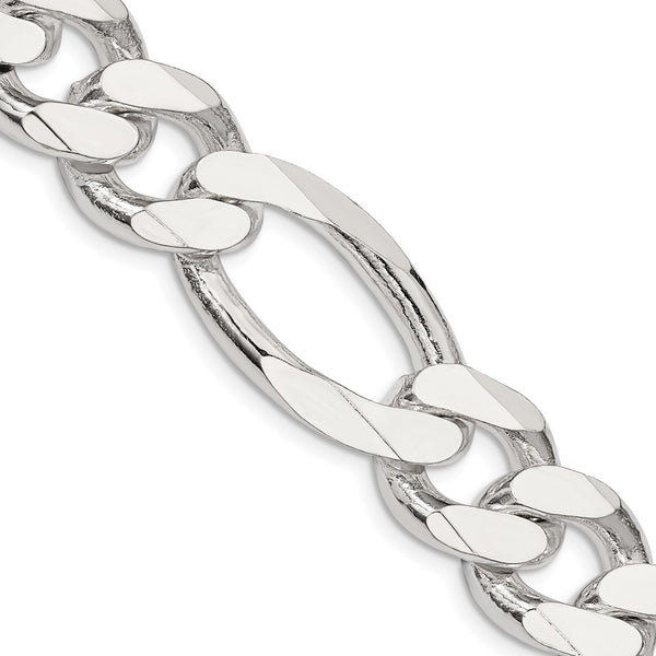 15mm Sterling Silver Figaro Chain - Style GR1-1032634