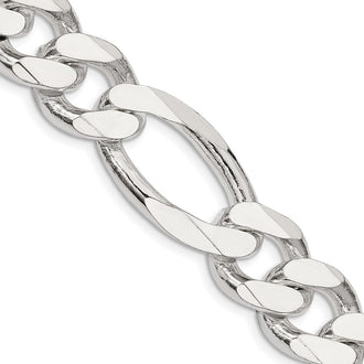 Buy 15mm Sterling Silver Figaro Chain - Stylish & Affordable Jewelry Piece