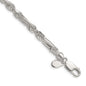 Buy Stylish 4.75mm Diamond-Cut Figaro Chain in High-Quality Sterling Silver-4