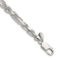 Buy Stylish Sterling Silver 6mm Double Curb Figaro Chain - Affordable Luxury!-5