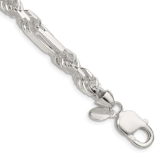 High-Quality Sterling Silver 7mm Figaro Chain - Stylish & Affordable Design