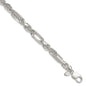 Buy Stylish 8mm Sterling Silver Curved Figaro Chain - Affordable Luxury!-1
