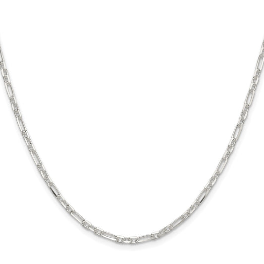 Exclusive 3mm Sterling Silver Cable Link Chain - Stylish 3 Short, 1 Long Links