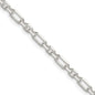 Buy Stylish 4mm Sterling Silver Double Cable Link Chain - 3 Short, 1 Long-3