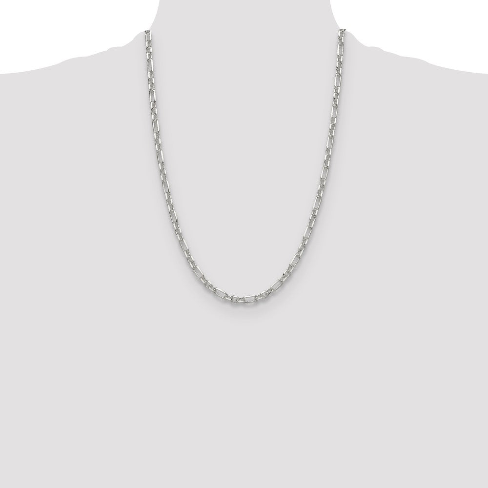 Buy Stylish 4.5mm Sterling Silver Double Cable Link Chain - Great Value!