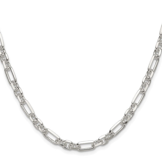 Buy Stylish 6mm Sterling Silver Cable Link Chain - 3 Short, 1 Long Link