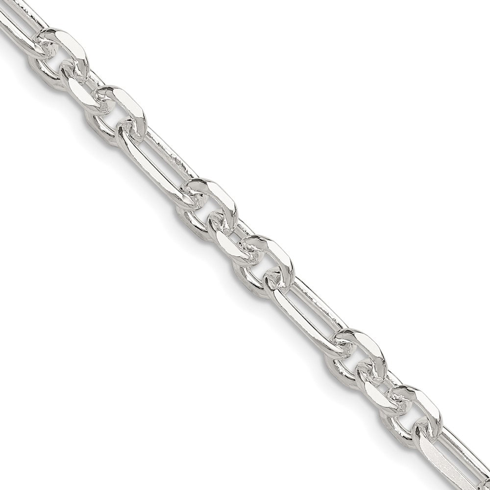 Buy Stylish Sterling Silver 6mm Double Cable Link Chain - 3 Short, 1 Long Link