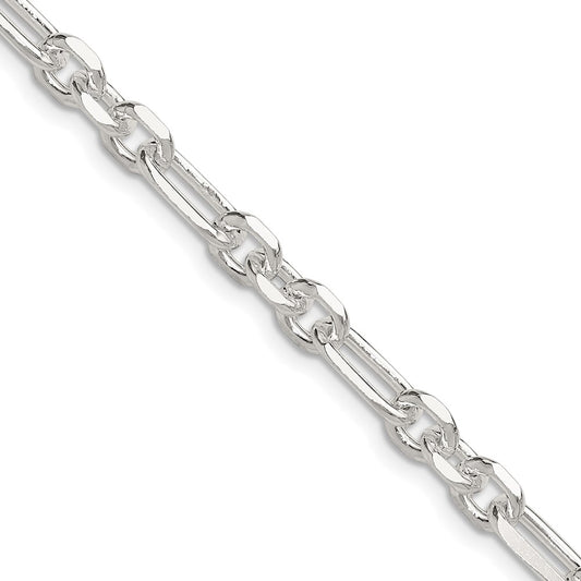 Buy Stylish 6mm Sterling Silver Double Cable Link Chain - 3 Short, 1 Long