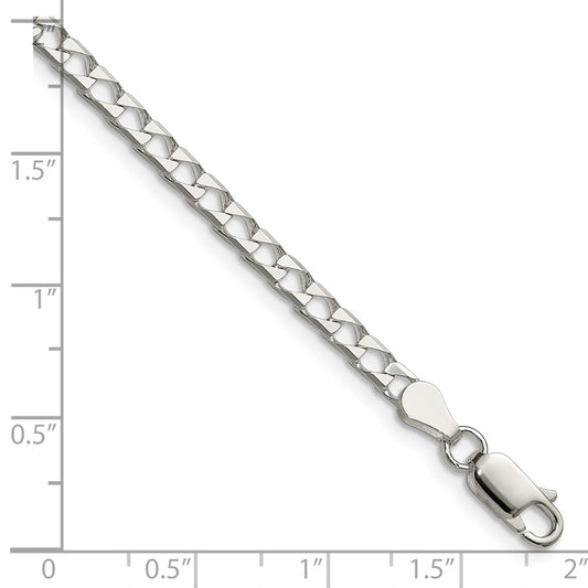 Buy Exclusive 3.25mm Sterling Silver Diamond-Cut Square Curb Chain