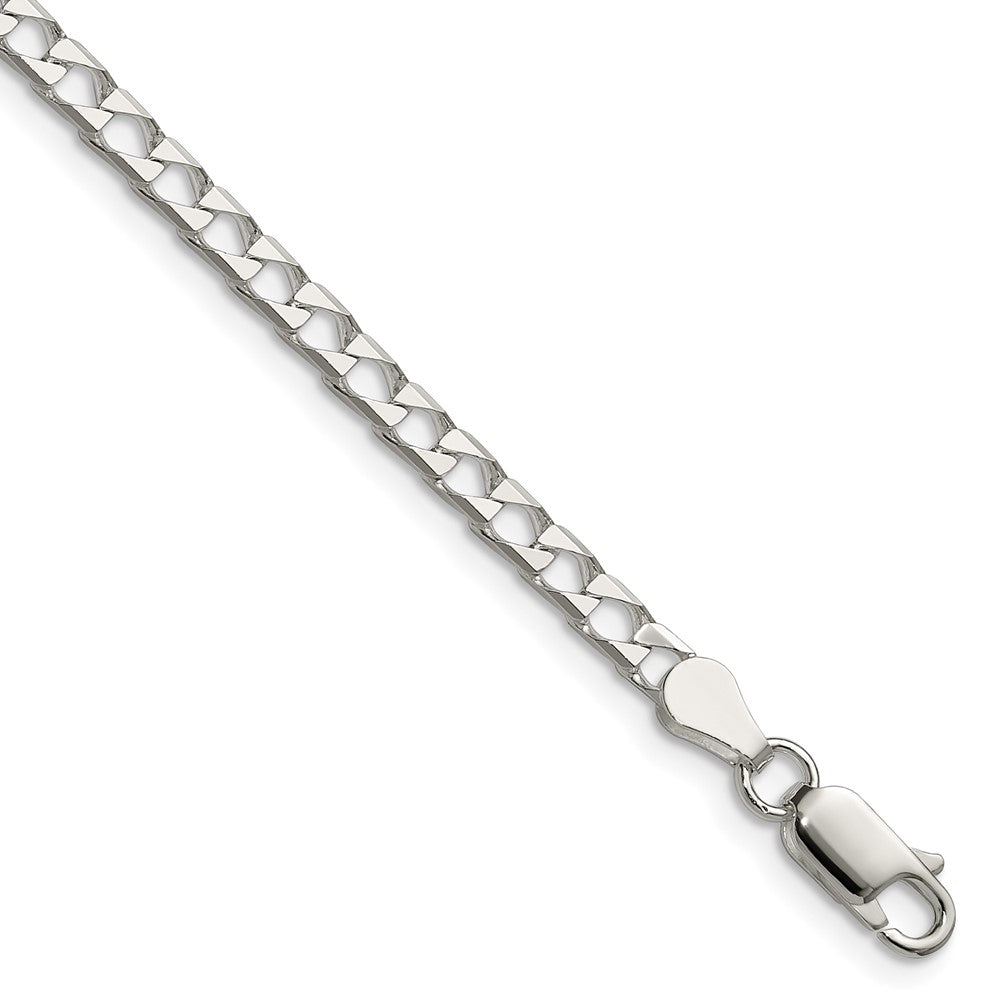 Buy Exclusive 3.25mm Sterling Silver Diamond-Cut Square Curb Chain