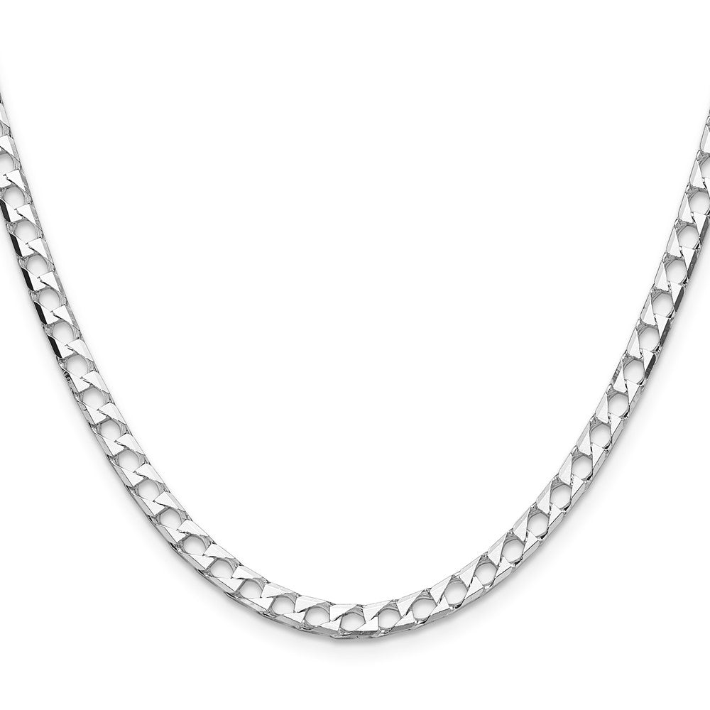 Buy Stylish 4mm Double Curb Square Chain in High-Quality Sterling Silver