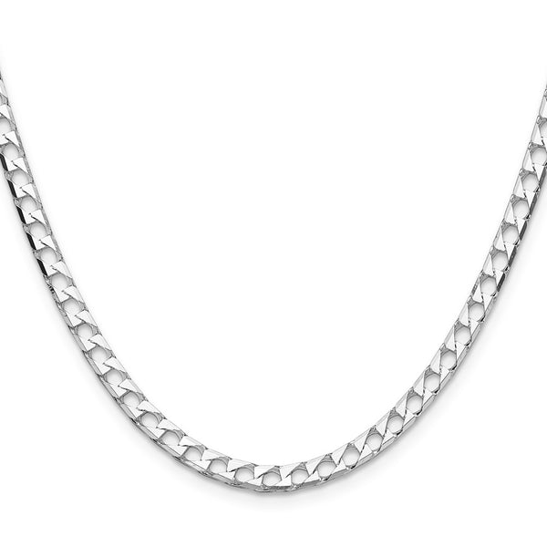 Sterling Silver 4mm Double Curb Square Chain - Style GR1-1032389