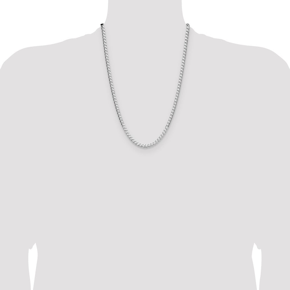 Buy Stylish Sterling Silver 4mm Double Curb Square Chain - Affordable Luxury!