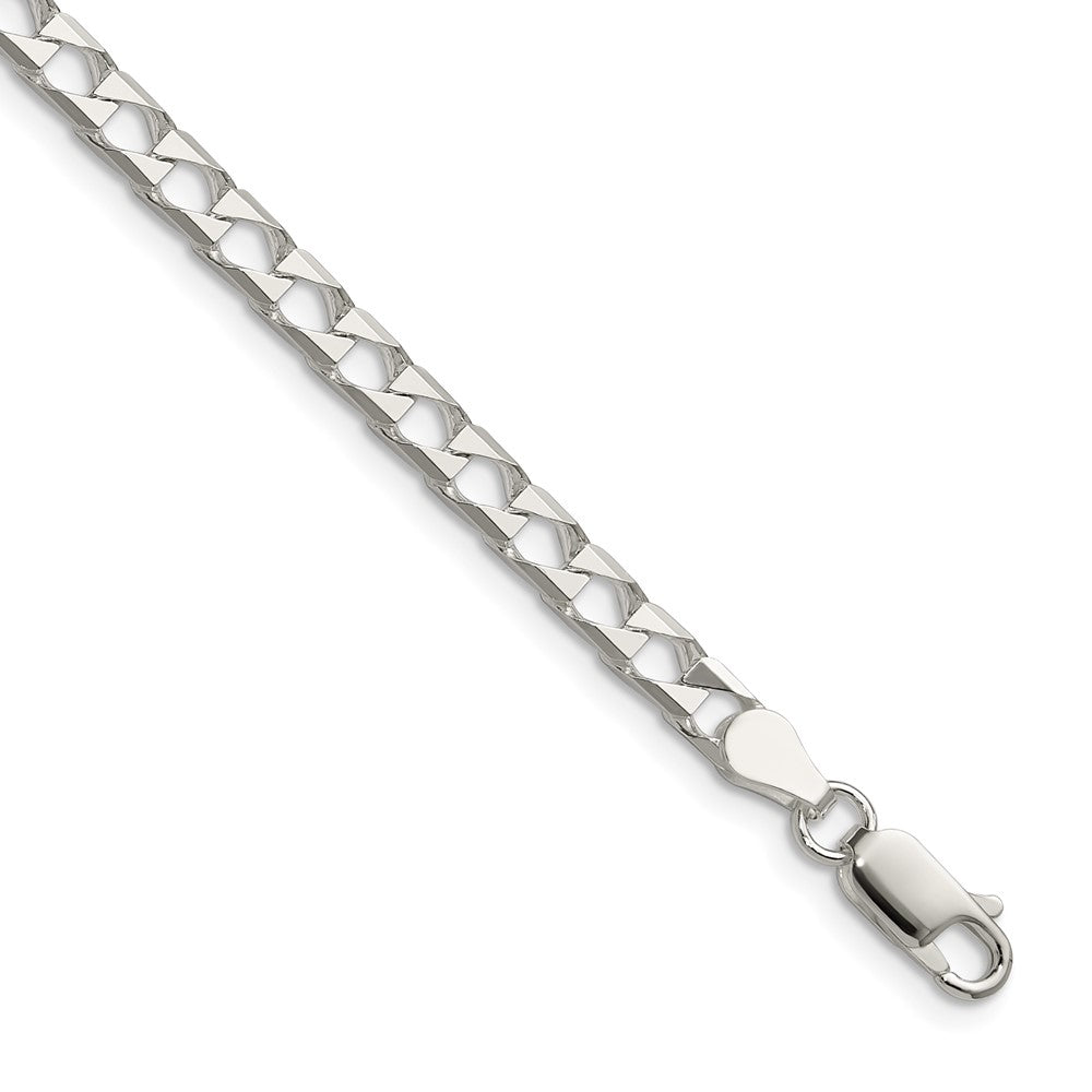 Buy Stylish 4mm Double Curb Square Chain in High-Quality Sterling Silver