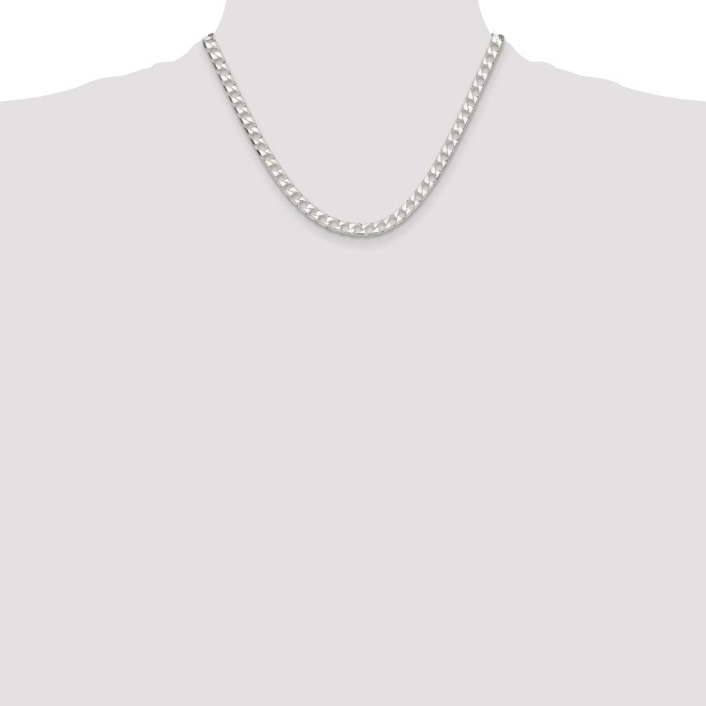 Buy Stylish Sterling Silver 5.75mm Double Curb Square Chain - Affordable Luxury!