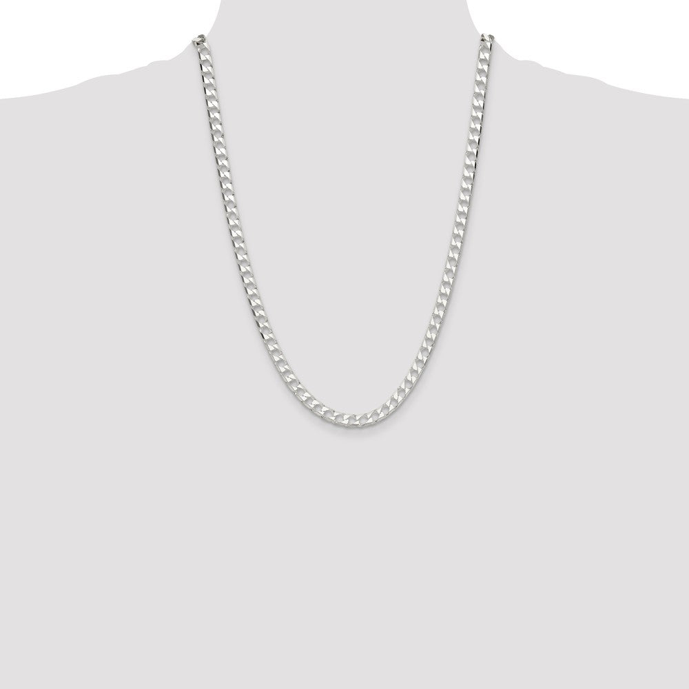 Exclusive 5.75mm Sterling Silver Double Curb Chain - Affordable Luxury Jewelry