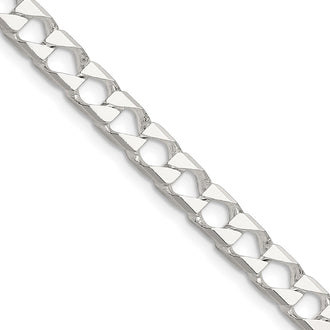 Exclusive 5.75mm Sterling Silver Double Curb Chain - Affordable Luxury Jewelry