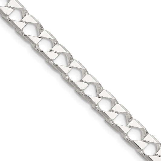 Exclusive 5.75mm Sterling Silver Double Curb Chain - Affordable Luxury Jewelry