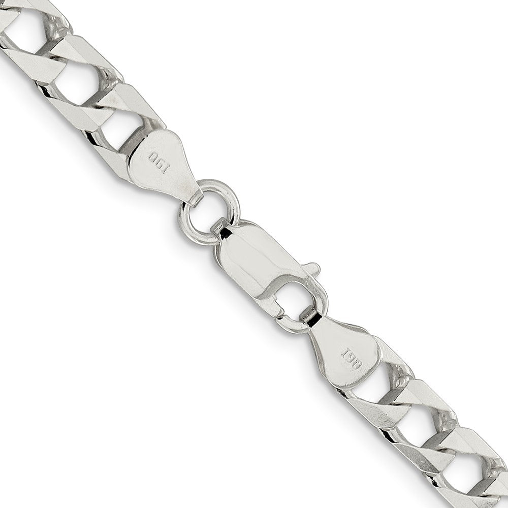 Buy Stylish Sterling Silver 6.25mm Double Curb Square Chain | Luxury Value