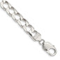Buy Stylish Sterling Silver 7.2mm Diamond-Cut Square Curb Chain - Luxury Value-2