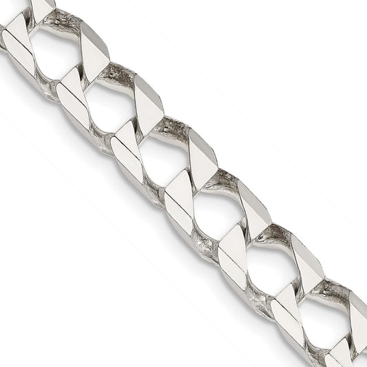 Buy Stylish 7.2mm Sterling Silver Double Curb Square Chain - Luxury Value