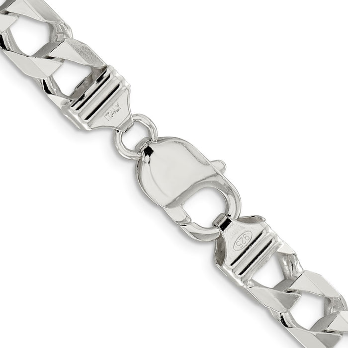Buy Stylish Sterling Silver 8.6mm Double Curb Square Chain - Affordable Luxury!-3