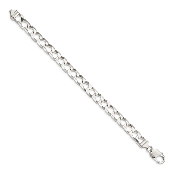 Sterling Silver 8.6mm Double Curb Square Chain - Style GR1-1030079