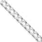 Exclusive Rhodium-Plated Sterling Silver 10.3mm Double Chain Necklace - Stylish Value!-2
