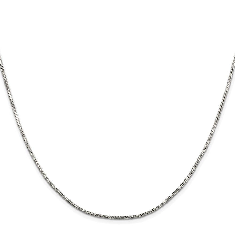 High-Quality Rhodium-Plated 1.25mm Diamond-Cut Round Franco Chain - Stylish Value!