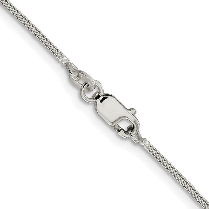 Exclusive Rhodium-Plated Sterling Silver 1.25mm Diamond-Cut Franco Chain-3