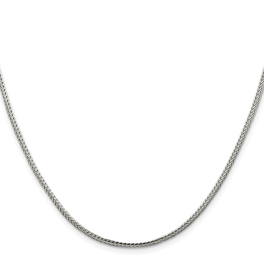 Exclusive 2mm Diamond-Cut Franco Chain in Sterling Silver | Stylish & Affordable